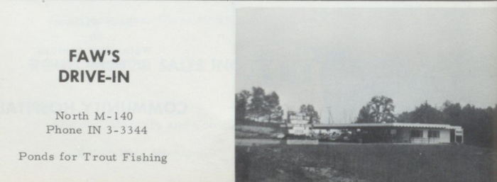 Faws Drive-In - 1960S Watervliet High School Yearbook (newer photo)